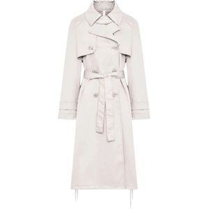 Duno, Dames, Mantels, Beige, Maat: S Katoen,