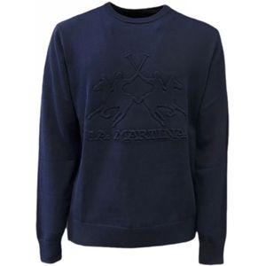 La Martina, Heren, Truien, Blauw, Maat: S