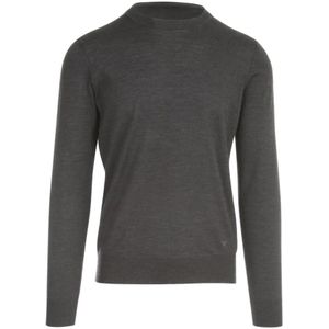 Emporio Armani, Heren, Sweatshirts & Hoodies, Grijs, Maat: 3XL Wol,