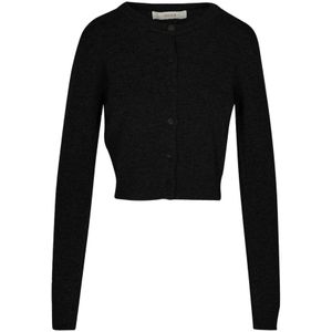 Jucca, Dames, Truien, Zwart, Maat: S Wol,