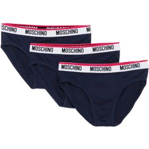 Moschino, Heren, Ondergoed, Blauw, Maat: XS Katoen,
