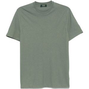 Zanone, Heren, Tops, Groen, Maat: M