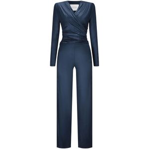 Nicowa - Awonia Event - Jumpsuit - Blauw - Jersey - Dames