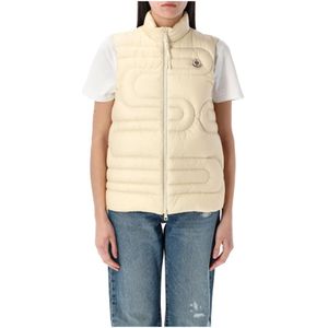 Moncler, Dames, Jassen, Wit, Maat: XS Nylon,