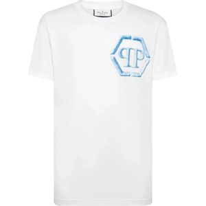 Philipp Plein, Heren, Tops, Wit, Maat: M