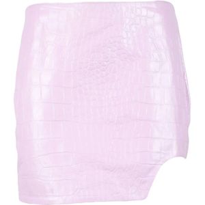 Patrizia Pepe, Dames, Rokken, Roze, Maat: S Leer,