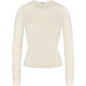Éterne, Dames, Tops, Beige, Maat: M Katoen,