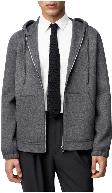 Drykorn, Heren, Sweatshirts & Hoodies, Grijs, Maat: M Wol,