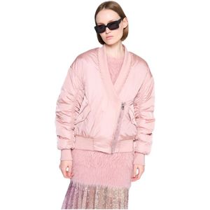 Silvian Heach, Dames, Jassen, Roze, Maat: 2XS Nylon,