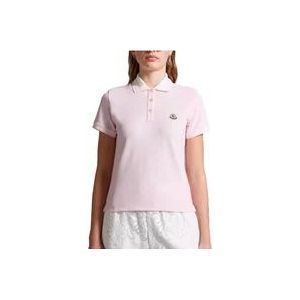 Moncler Polo Hemden , Pink , Dames , Maat: L