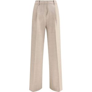 True Royal, Dames, Broeken, Beige, Maat: 2XS Wol,
