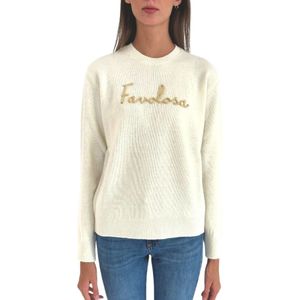 Saint Barth, Dames, Truien, Wit, Maat: M Wol,