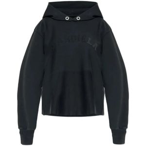 Maison Margiela, Heren, Sweatshirts & Hoodies, Zwart, Maat: L Katoen,
