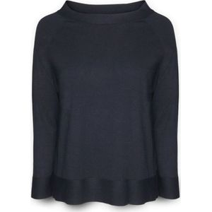 Elena Mirò, Dames, Truien, Blauw, Maat: XS Viscose,