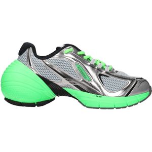 Givenchy - Sneakers - Veelkleurig - Grijze Stoffen Sneakers met Logo