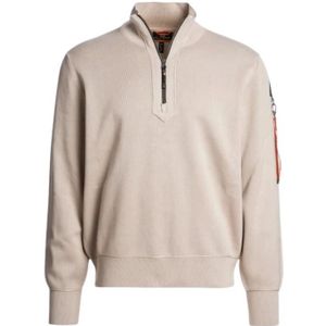 Parajumpers, Heren, Sweatshirts & Hoodies, Beige, Maat: S Katoen,