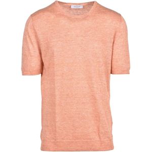 Gran Sasso, Heren, Truien, Oranje, Maat: 2XL Linnen,