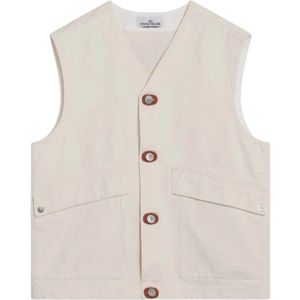 Stone Island, Heren, Pakken, Wit, Maat: L