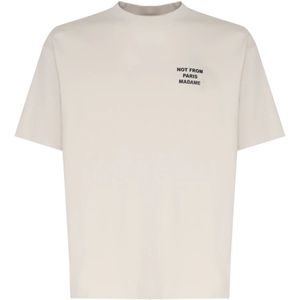 Drole de Monsieur, Heren, Tops, Beige, Maat: XL Katoen,