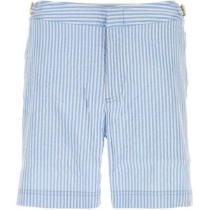 Orlebar Brown, Heren, Korte broeken, Blauw, Maat: W31 Poliester,