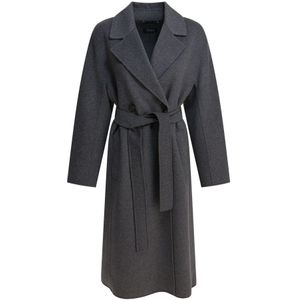 Max Mara, Dames, Mantels, Grijs, Maat: XS Wol,