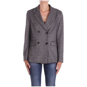Max Mara, Dames, Jassen, Grijs, Maat: L Viscose,