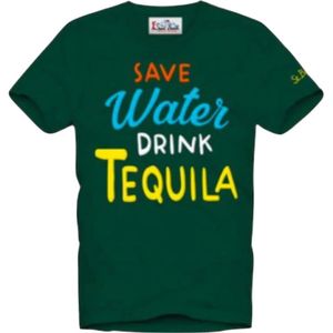 MC2 Saint Barth, Heren, Tops, Groen, Maat: S Katoen,