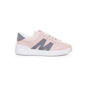 Moncler Roze Lage Sneakers , Pink , Dames , Maat: 38 EU