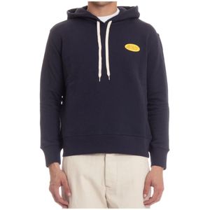 Autry, Heren, Sweatshirts & Hoodies, Blauw, Maat: M Katoen,