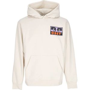 Obey, Heren, Sweatshirts & Hoodies, Beige, Maat: M Katoen,