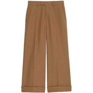 Gucci Op maat gemaakte verkorte broek , Brown , Dames , Maat: M