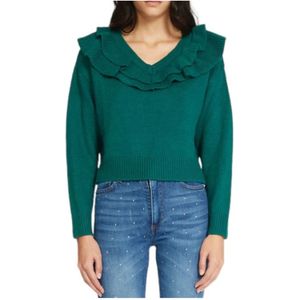 Silvian Heach, Dames, Truien, Groen, Maat: M Viscose,