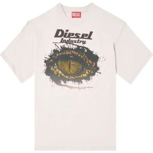 Diesel, Heren, Tops, Beige, Maat: L