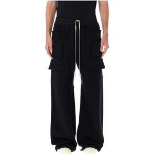 Rick Owens, Heren, Broeken, Zwart, Maat: L Katoen,