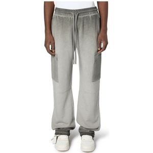 Off White, Heren, Broeken, Grijs, Maat: M Katoen,