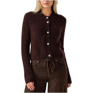 Second Female, Dames, Truien, Bruin, Maat: S Mohair,