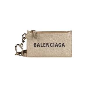 Balenciaga Kaarthouder van goudkleurig korrelleer , Yellow , Heren , Maat: ONE Size