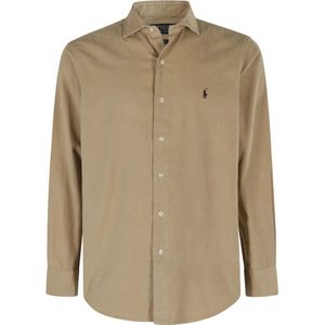 Polo Ralph Lauren, Heren, Overhemden, Bruin, Maat: S