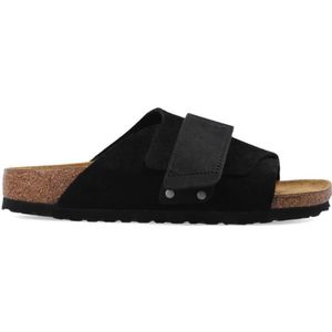 Birkenstock - Kyoto - Platte Sandalen - Zwart - Suède