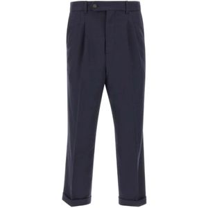 Drole de Monsieur, Heren, Broeken, Blauw, Maat: M Wol,