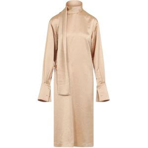 Carven, Dames, Jurken, Roze, Maat: XS Poliester,