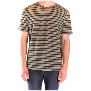 Paolo Pecora, Heren, Tops, Veelkleurig, Maat: M Linnen,