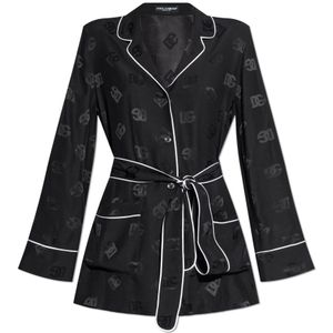 Dolce & Gabbana, Dames, Blouses & Shirts, Zwart, Maat: XS Zijde,