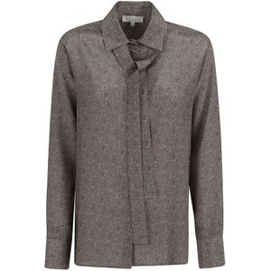 Antonelli Firenze, Dames, Blouses & Shirts, Bruin, Maat: 2XS Zijde,