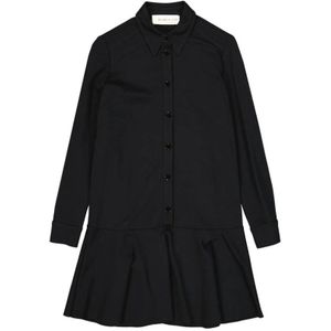 Blanca Vita, Dames, Jurken, Zwart, Maat: 2XS Leer,