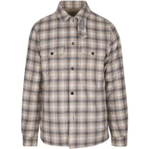 Woolrich, Heren, Overhemden, Bruin, Maat: L Wol,