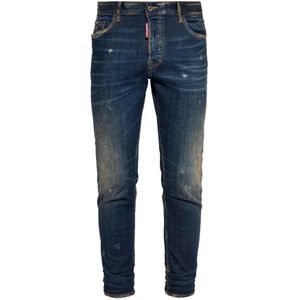 Dsquared2 Stijlvolle herenbroeken voor Aw24 , Blue , Heren , Maat: XL