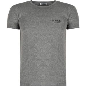 Iceberg - Fitted T-shirt - Grijs - Katoen - Ronde Hals