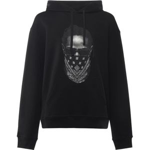 IH NOM UH Nit, Heren, Sweatshirts & Hoodies, Zwart, Maat: S Katoen,