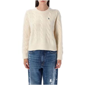 Ralph Lauren, Dames, Truien, Beige, Maat: XS Wol,